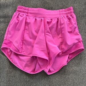 Lululemon Hot Pink Hotty Hot Shorts Size 6